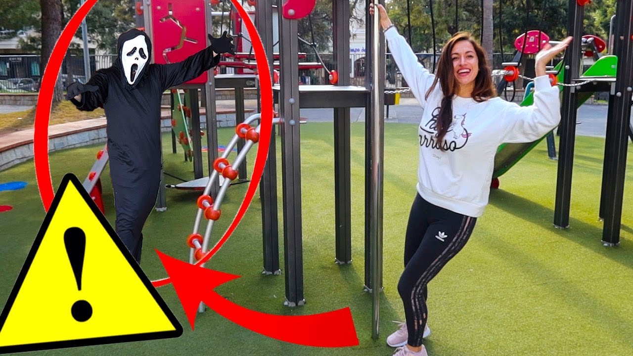 EL ENMASCARADO NOS VIGILA EN EL PARQUE DE ESCALADA *Hemos encontrado algo importante de Ghostface*