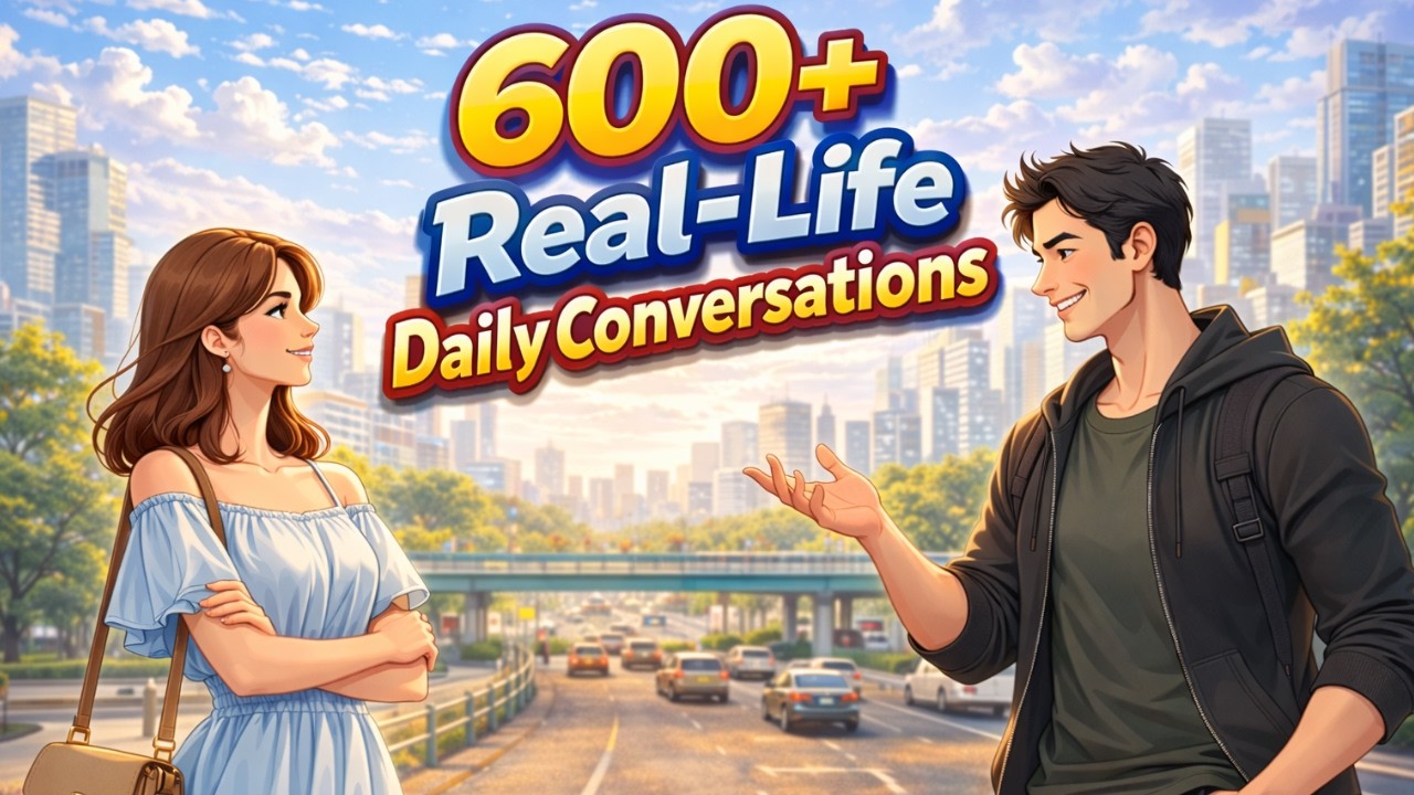 Speak English Fluently | 600+ Real-Life Daily Conversations | Daily Practice English #learnenglish