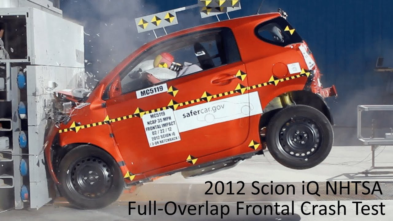 2012-2015 Scion iQ NHTSA Full-Overlap Frontal Crash Test