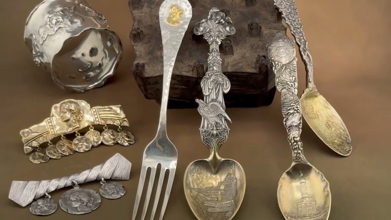 George W Shiebler Genius Silversmith and Designer of Sterling Silver Flatware, Hollowware & Jewelry