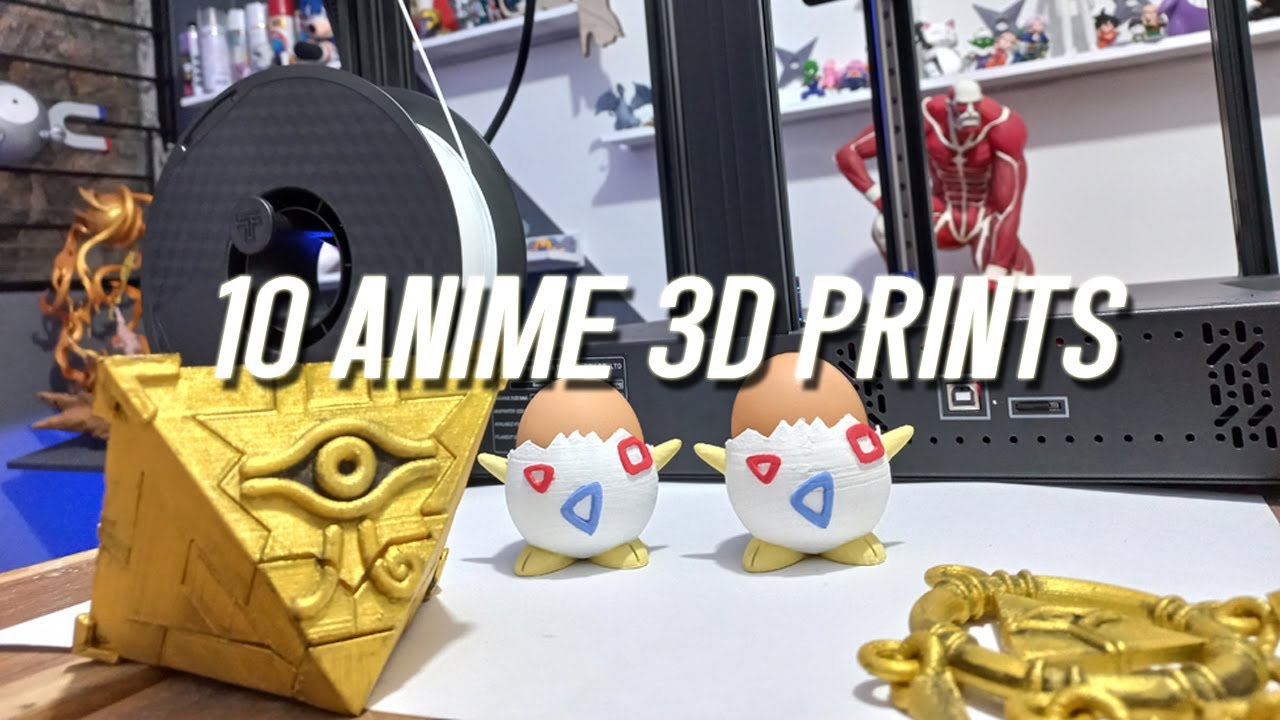 10 COSAS CURIOSAS DE ANIME HECHAS CON IMPRESION 3D 😍
