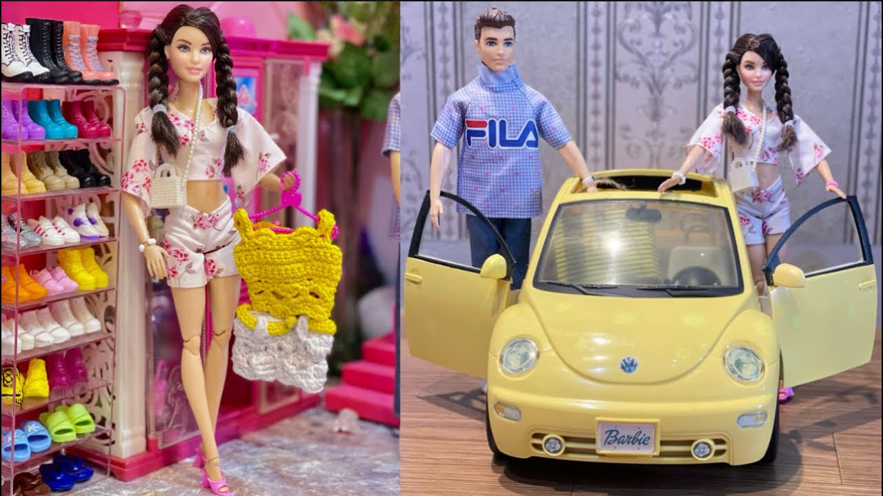 BARBIE ELIF BELANJA MINIATURE SERBA WARNA KUNING🐣🌼⭐️🍋🧀💛