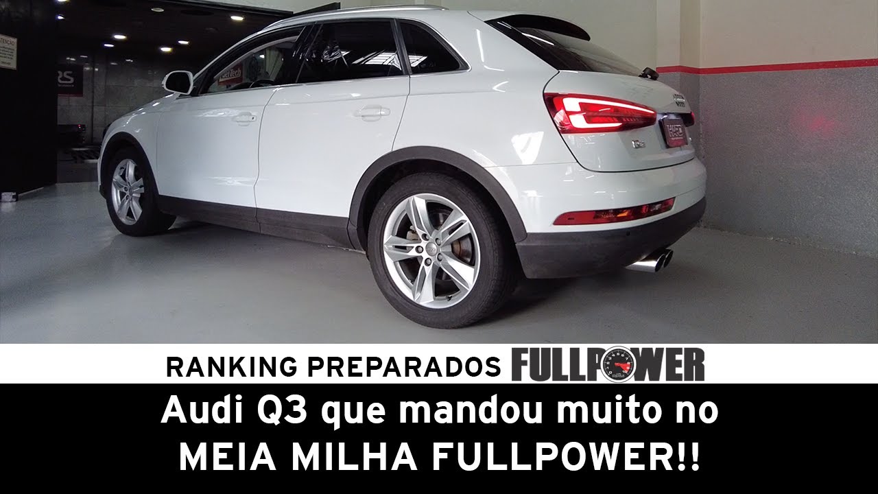 Audi Q3 da família, recebeu turbo nacional, remap e foi pra pista! Mandou bem no evento e no dino!