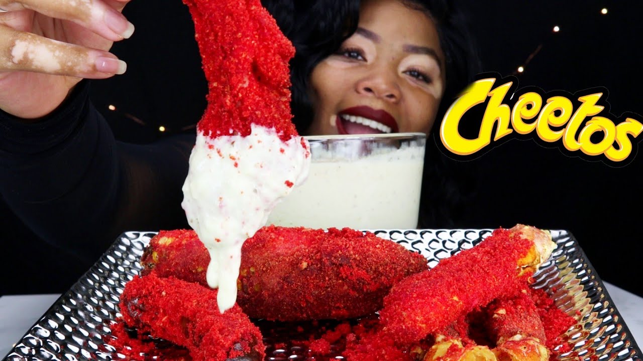 Hot cheeto fried king crab asmr with alfredo sauce l (no talking) Mmm asmr