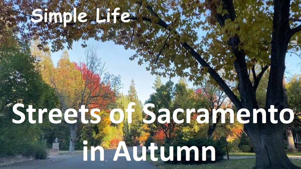 Streets of Sacramento in Autumn, California