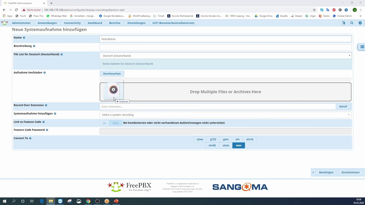 Themenreihe FreePBX 15 / Asterisk 16-Teil 4.12. Zeitgruppen/Zeitbedingungen