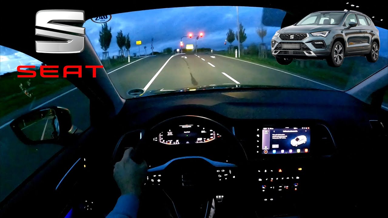 Seat Ateca FR POV Night Drive | City Downtown Vibes | ASMR night cruising