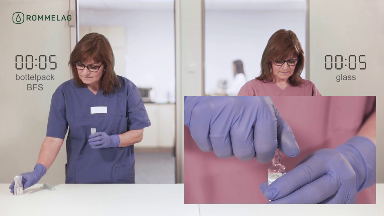 The direct comparison of Blow Fill Seal (BFS) with glass ampoules for injections