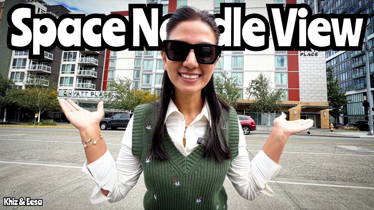 Экскурсия по отелю Hyatt Place в центре Сиэтла | Номер с видом на смотровую площадку Space Needle...