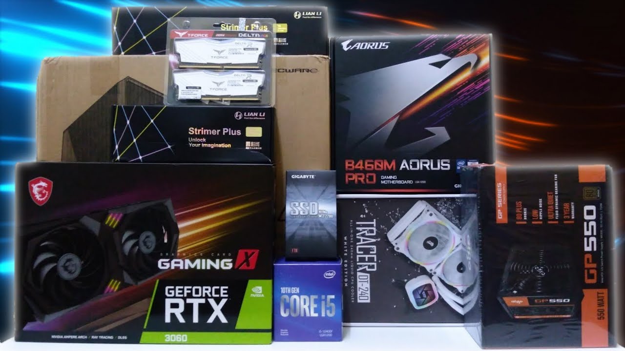 Intel® Core™ i5-10400F RTX 3060 Gaming X B460M Aorus Pro Full Gaming Pc Build