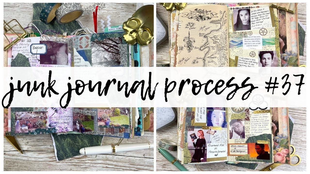 JUNK JOURNAL PROCESS | 37 | Junk Journal with Me | ms.paperlover | 2021