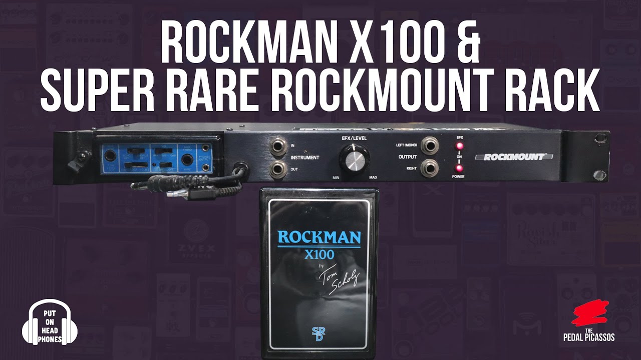 ROCKMAN X100 WITH ROCKMOUNT RACK. GET YOUR DEF LEPPARD TONES!