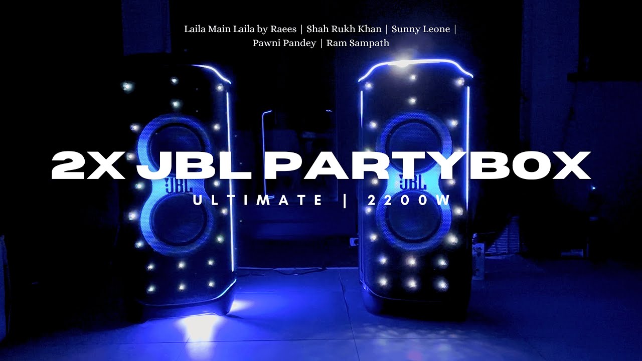 2X JBL Partybox Ultimate | Bass / Sound Test | Laila Main Laila