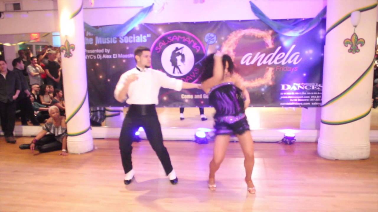 Eddie Torres Jr & Katherine Jimenez at Salsamania Saturdays NYC