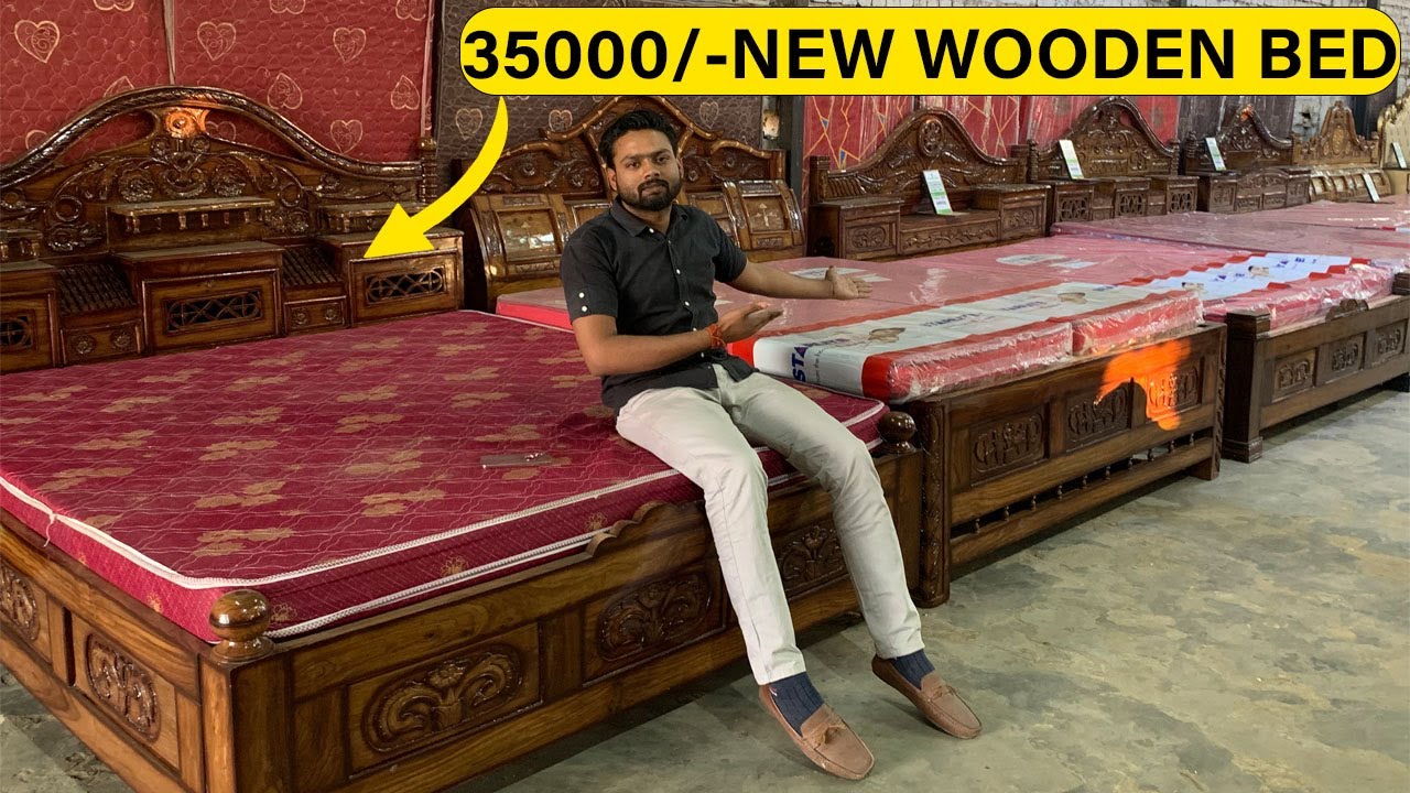 Rs 35000/- wooden bed designs leeway furniture company
