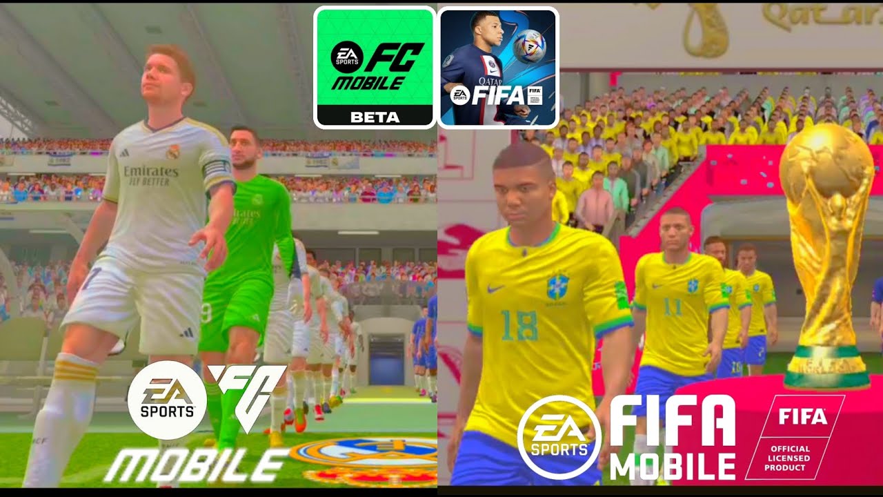 EA Sports FC мобайл (бета-версия) и фифа мобайл — сравнение игр