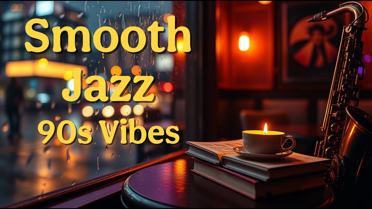 Smooth Jazz 90s – Rainy Night Cafe Vibes & Soul R&B for Relax & Chill