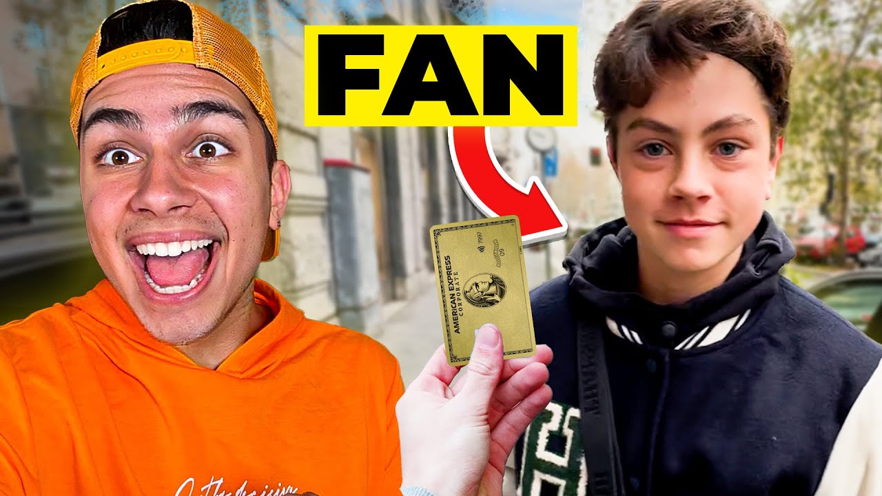 Regalo la mia CARTA di Credito ad un Fan… (4**7€)