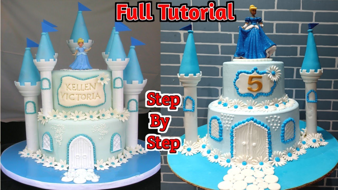 How To Make Castle Cake | Frozen Princess Castle Cake | Disney Princess Birthday Cake