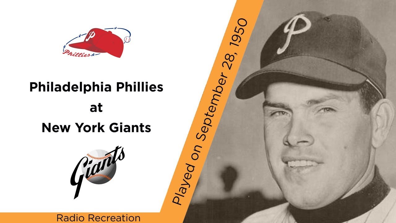 Robin Roberts And The Whizz Kids Collapse, Phillies at New York Giants, Sept. 28, 1950 (Recreation)