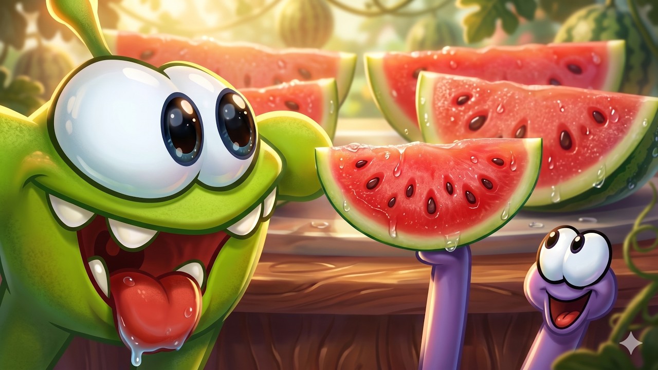 Om Nom Stories 💚 ❗️NEW❗️⚡️ Nomville Season 28 &mdash; Watermelon Mayhem! 🍉💛 Super Toons TV English