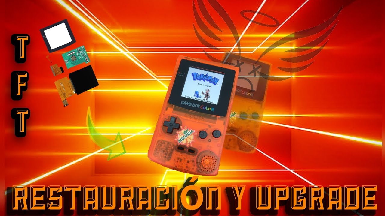Restauración y reparación de gameboy Color  Upgrade a edición Mirinda y pantalla TFT (similar a IPS)