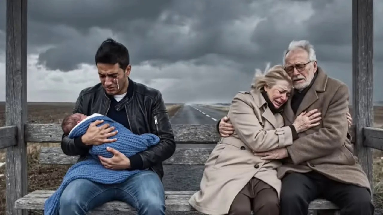 Χήρος πατέρας βλέπει ηλικιωμένο ζευγάρι εγκαταλελειμμένο σε στάση λεωφορείου,μετά βλέπει ότι είν