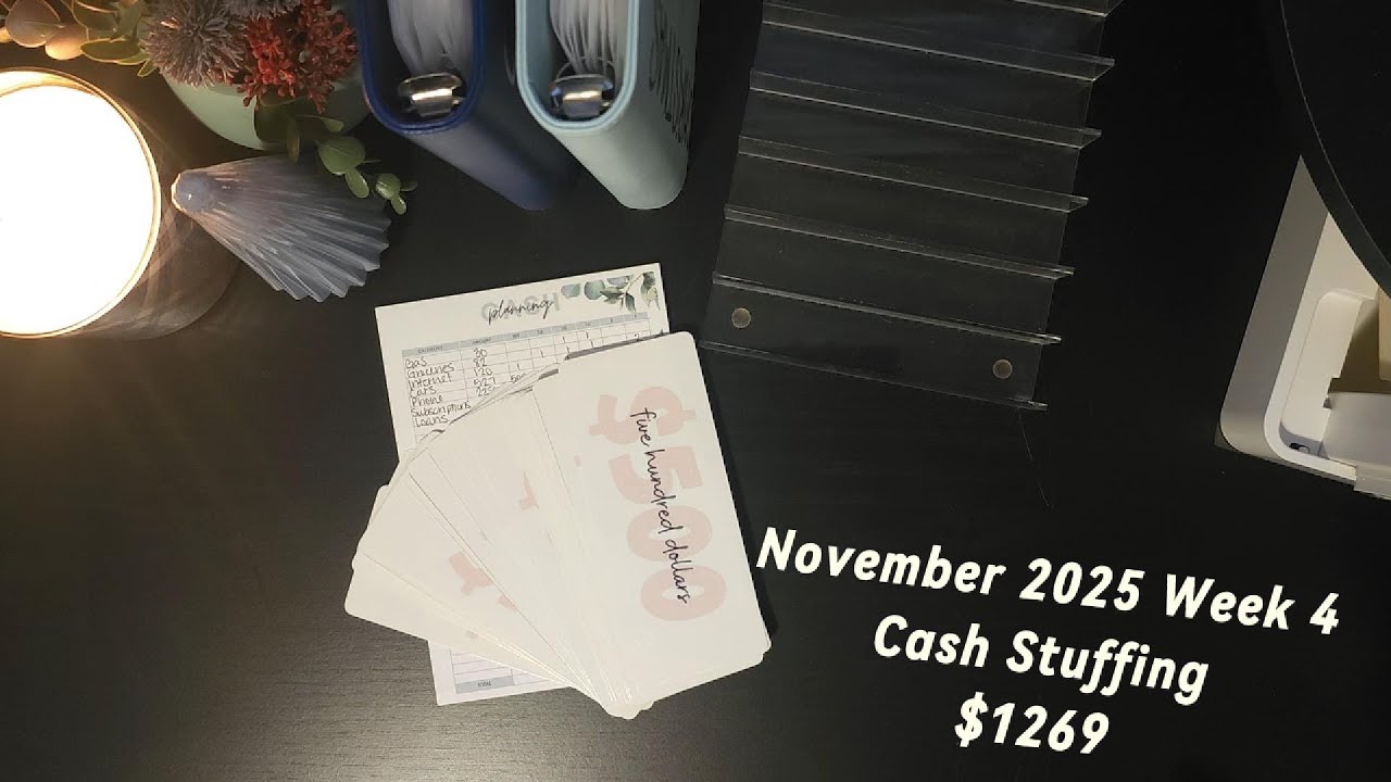 Cash Stuffing November 2025 Week 4 $1269