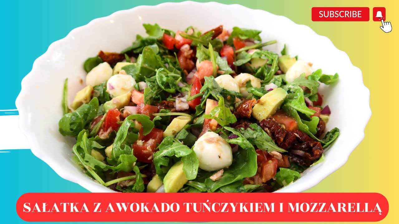 Szybka i Zdrowa Sałatka z Awokado, Tuńczykiem i Mozzarellą! Wypr&oacute;buj koniecznie!