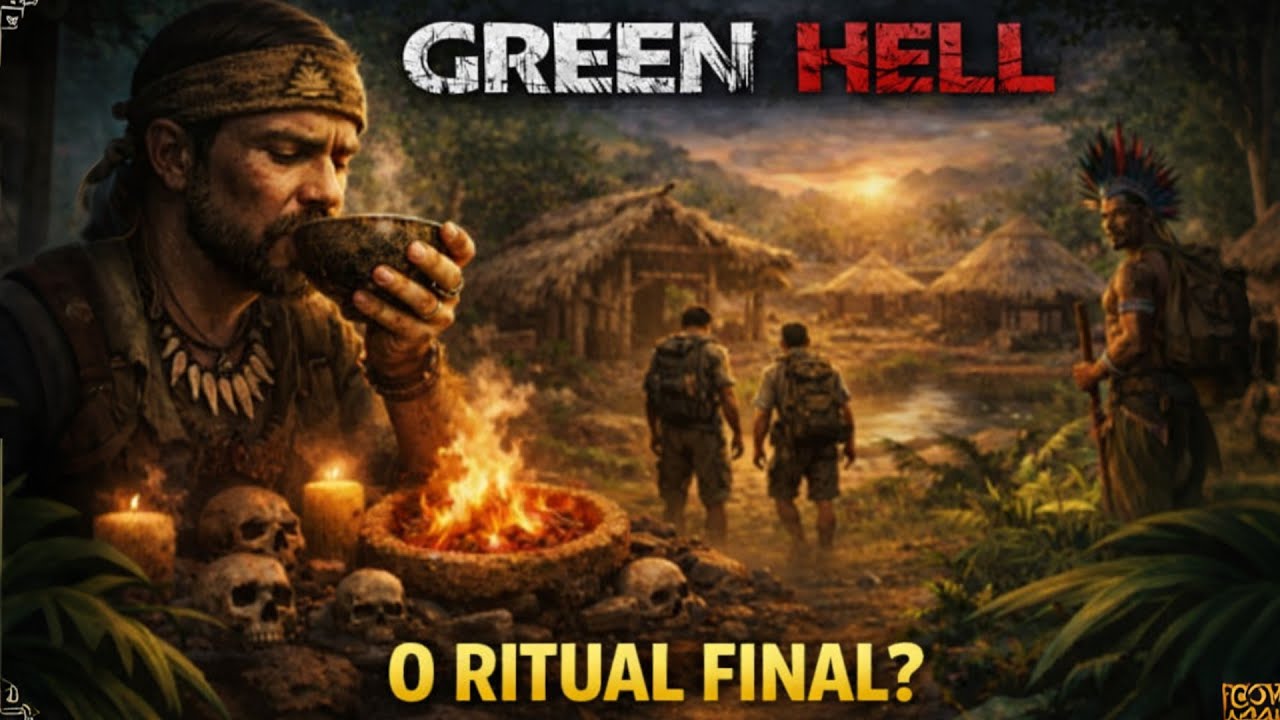 RITUAL DE REVELAÇÃO? ENCONTRAMOS A ALDEIA PRINCIPAL! | GREEN HELL #09 COOP | Modo História