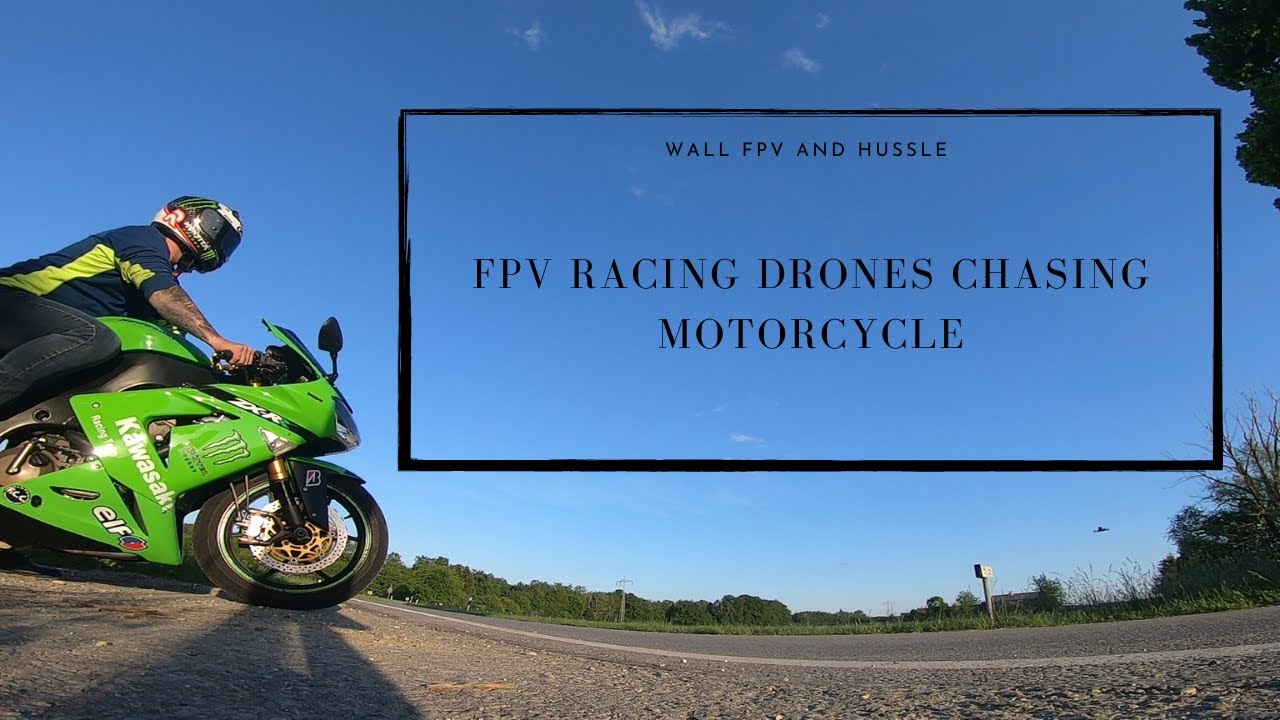 🏍️ FPV Racing Drones chasing Motorcycle | Cinematic FPV | Wall FPV and HuSSle 🏍️