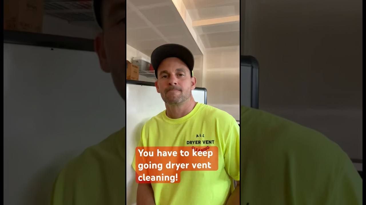 ✅ When I started all over in dryer vent cleaning. Thank you to my mentor Brian.