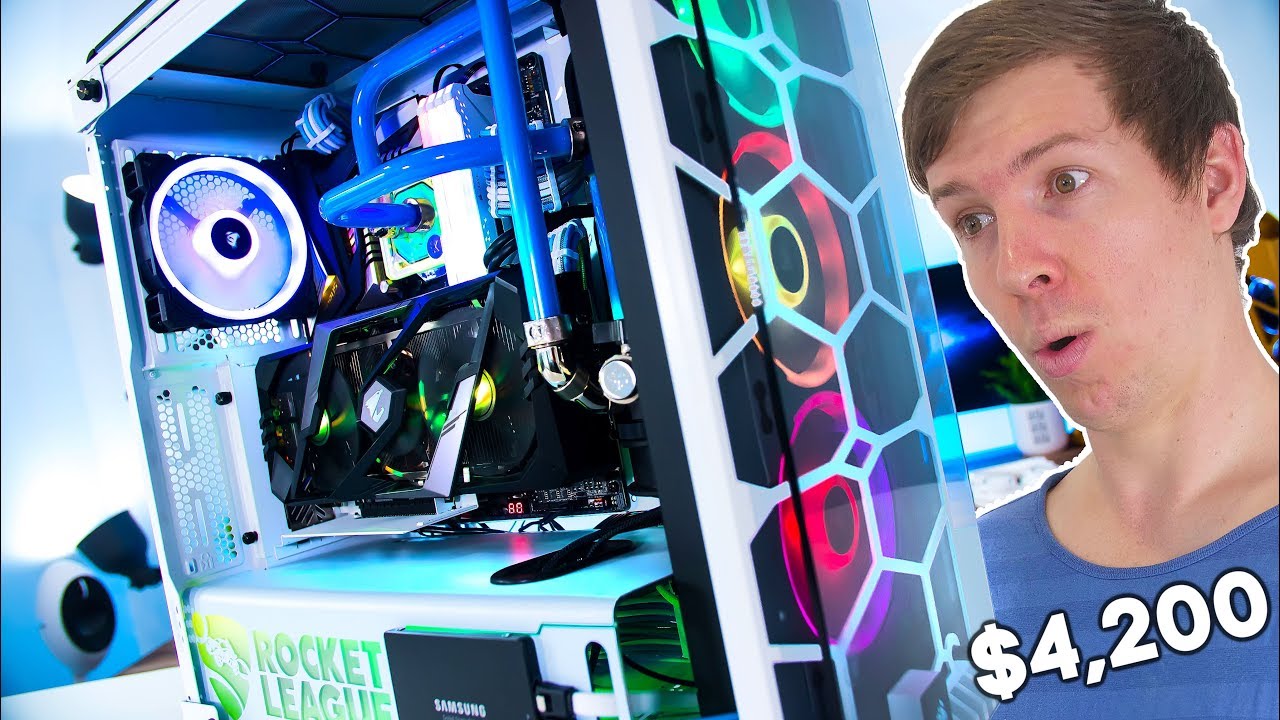 $4200 RTX 2080 ti WATER COOLED Gaming PC - Time Lapse Build 2019