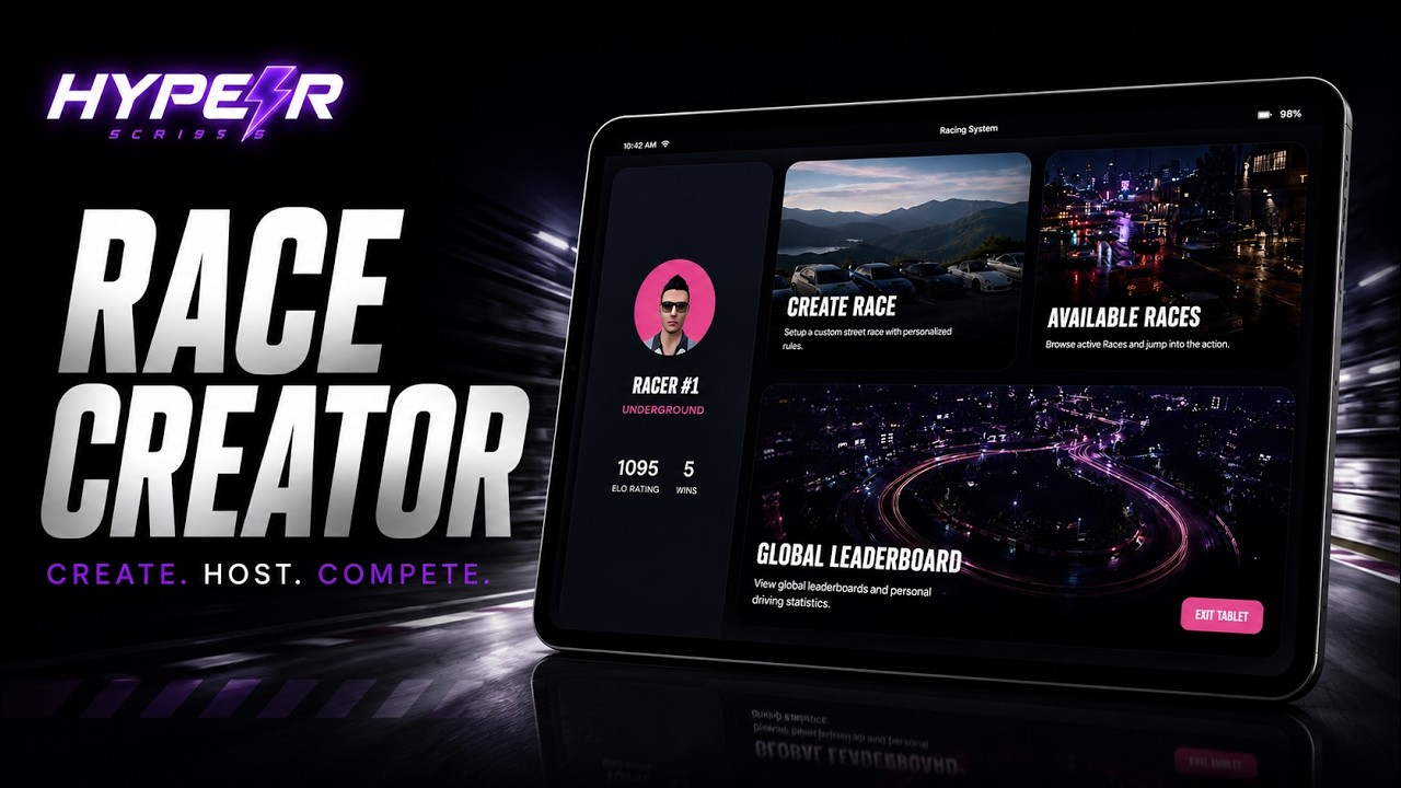 🚦 FiveM Race Creator & Waypoint System | Create Custom Races In-Game | QBCore, ESX & Qbox