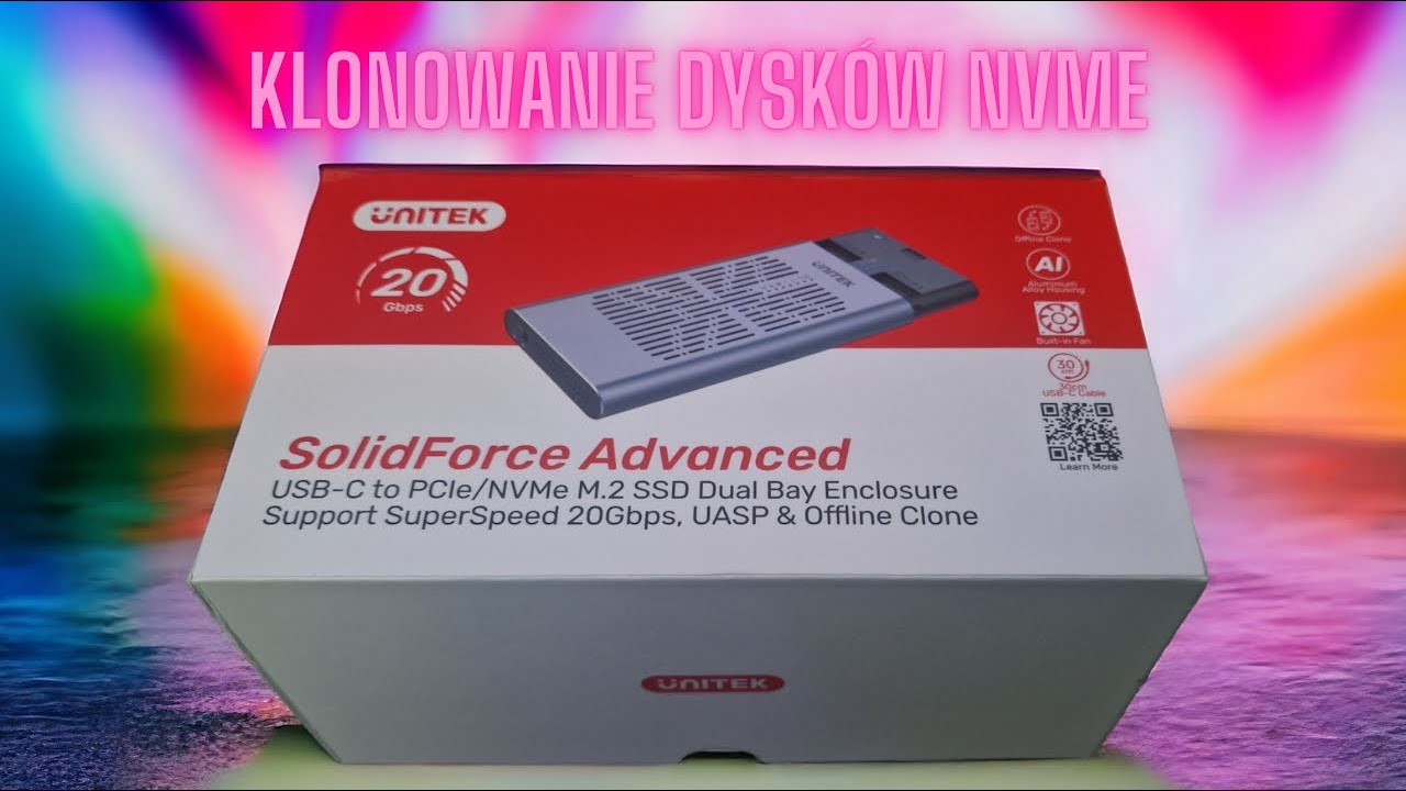 Unitek SolidForce Advanced S1206A - Najlepsza stacja do klonowania dysków NVMe?