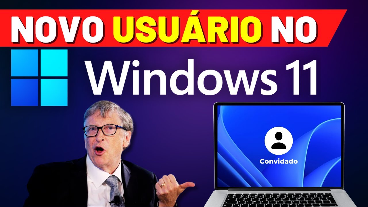 COMO CRIAR um NOVO USU&Aacute;RIO no WINDOWS 11 (Conta de Convidado no Windows 11) MUITO F&Aacute;CIL
