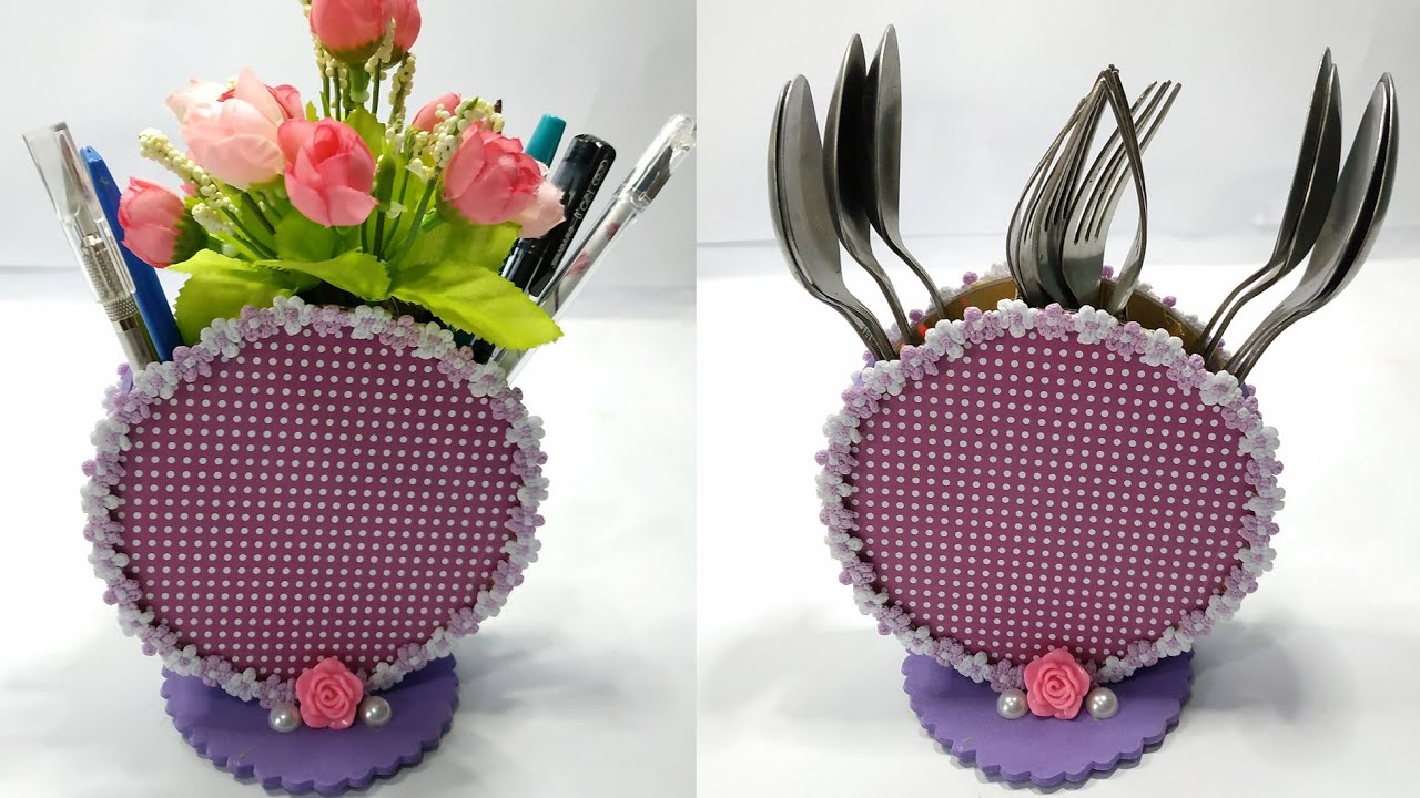 Old CD craft ideas - waste CD/DVD reuse idea| Best out of waste 2019