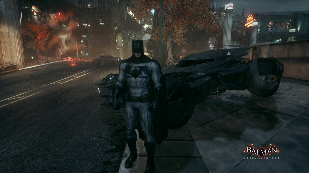 Batman Arkham Knight (PC)  -  Batman v. Superman Suit/Batmobile Brutal Combat & Free Roam Gameplay