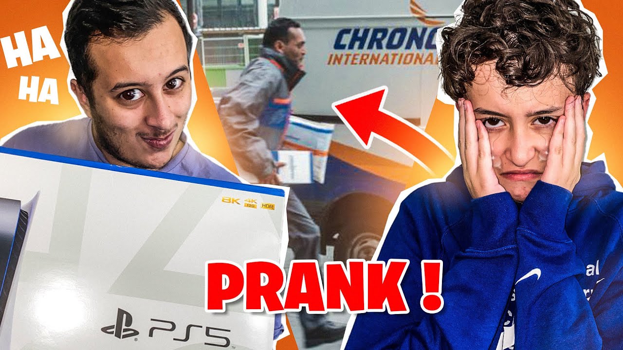 Le LIVREUR nous a VOL&Eacute; la PS5 ! PRANK (Migon pleure)