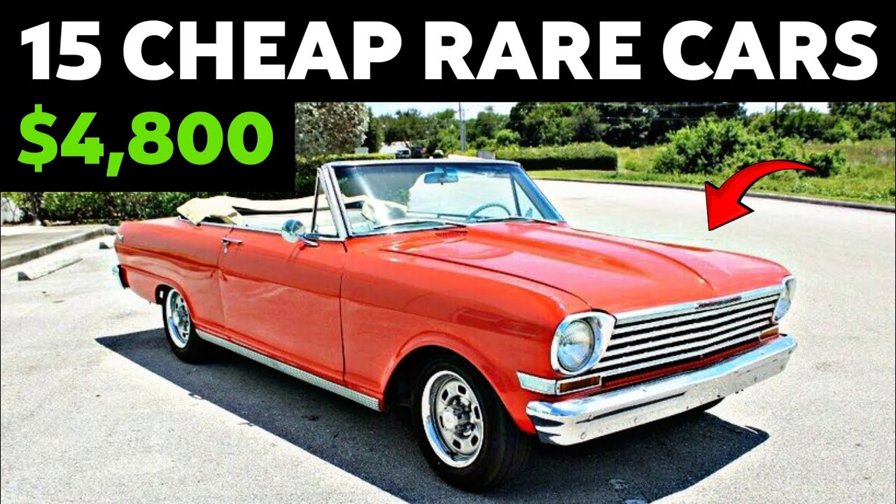 Every Collector's Dream: 15 Classic Cars For Sale Under $10,000