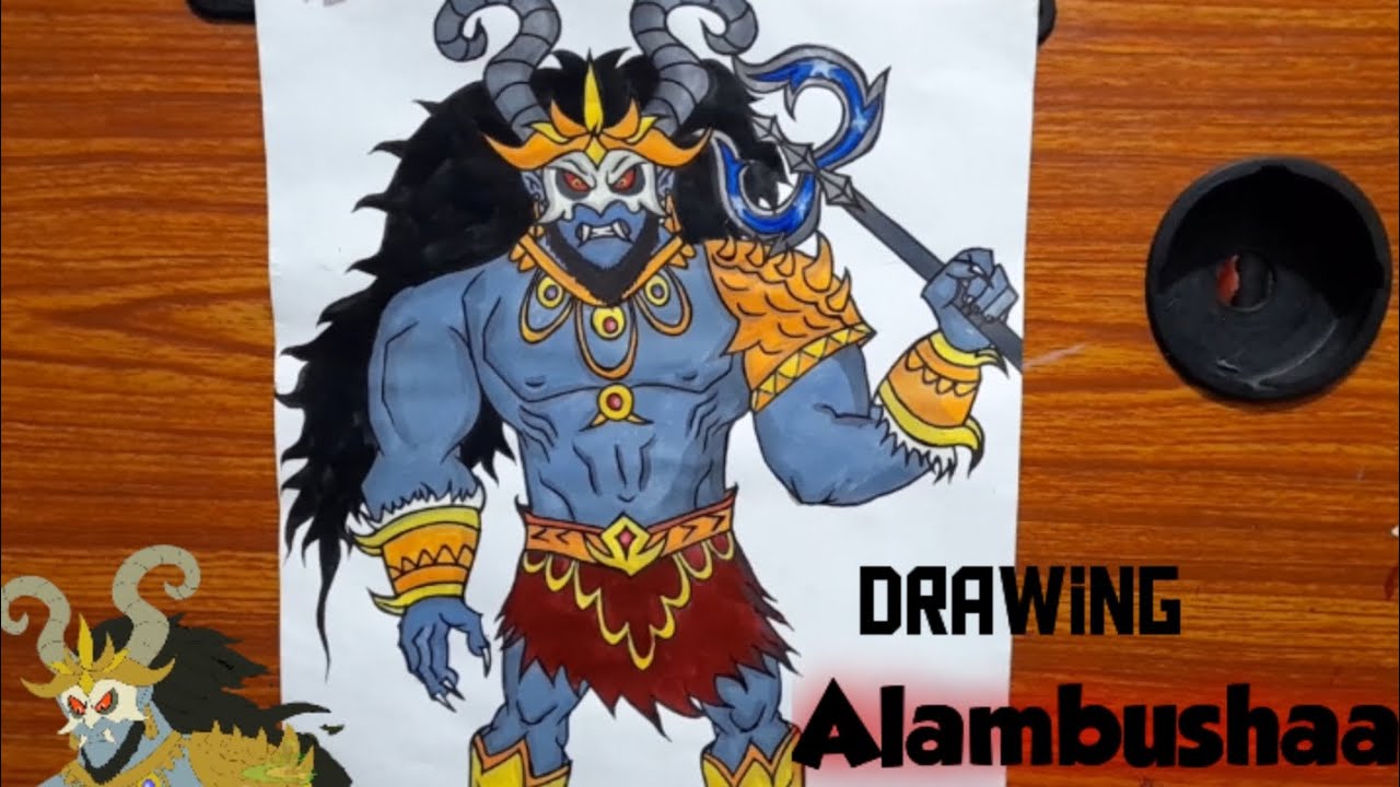 Drawing Alambushaa|Chhota Bheem and Ghatotkanch |