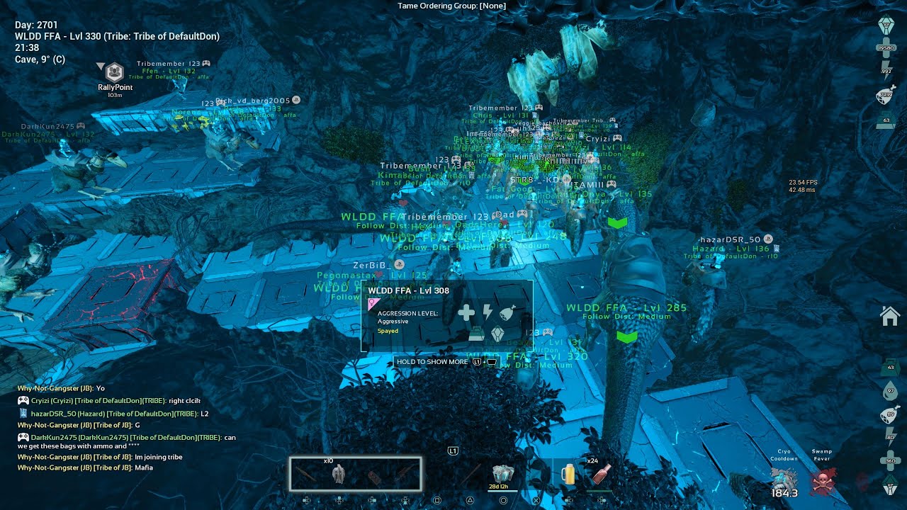 Wiping NLNB Clever Cave& Flood wiping 2336 EUW | WLDD | Ark Ascended Official PvP #11