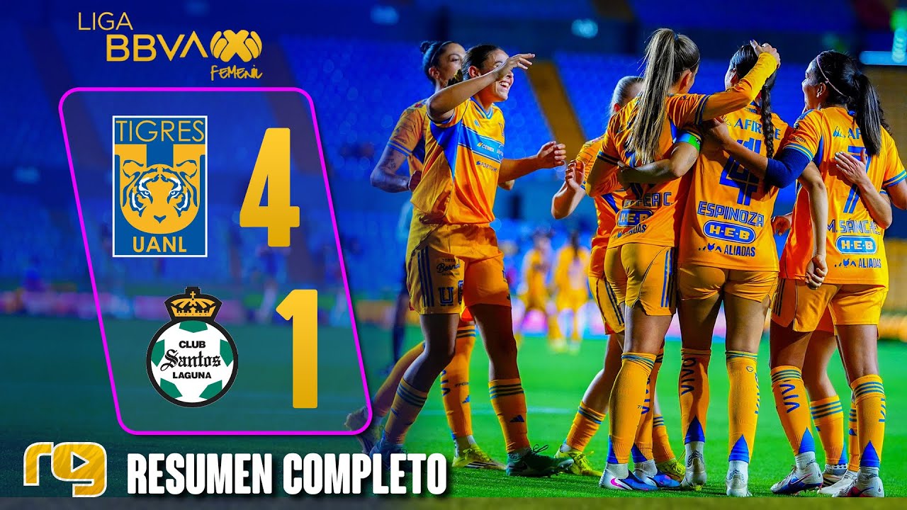 PARTIDAZO🔥TIGRES VS SANTOS 4-1 | Resumen Goles | LIGA MX FEMENIL | Clausura 2026 J11