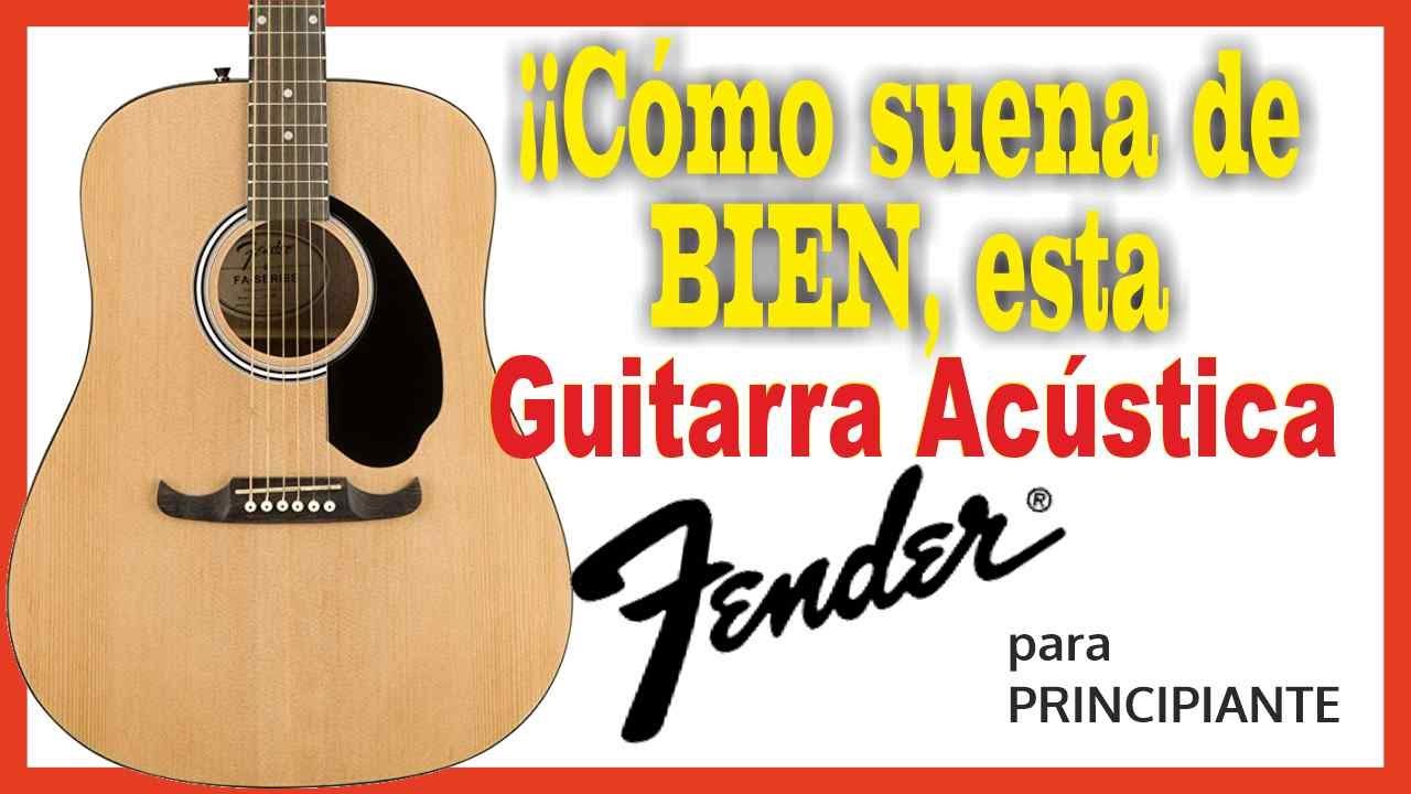 Cómo suena la Guitarra Acústica FENDER FA - 125? Review 2026