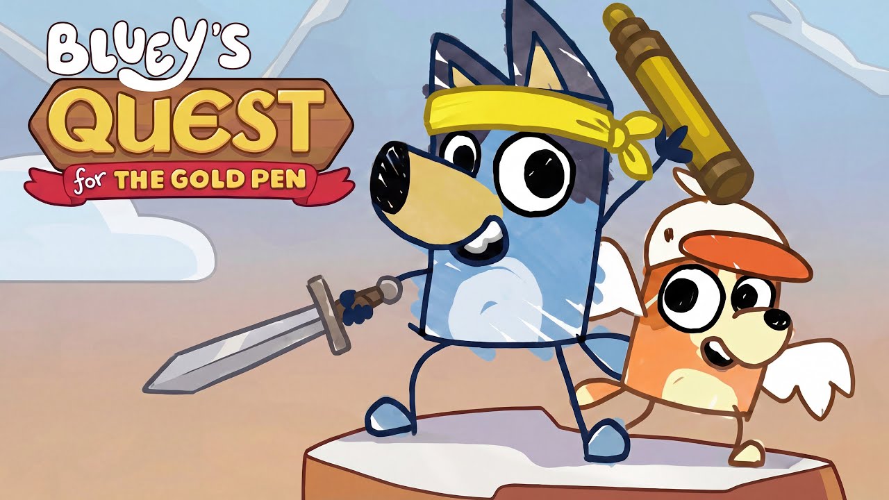 Bluey's Quest for The Gold Pen: THE MEADOW | Bluey Gameplay