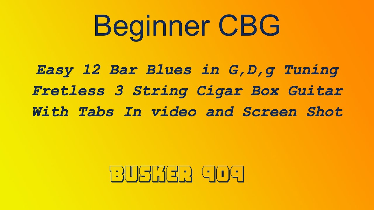 Beginner - Easy Slow 12 Bar Blues 