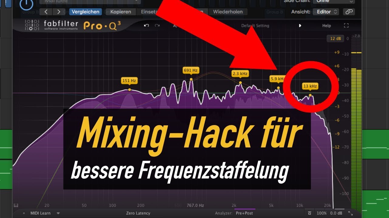 Mixing-Hack für eine bessere Frequenzstaffelung = kein matschiger Sound! | abmischen-lernen.de