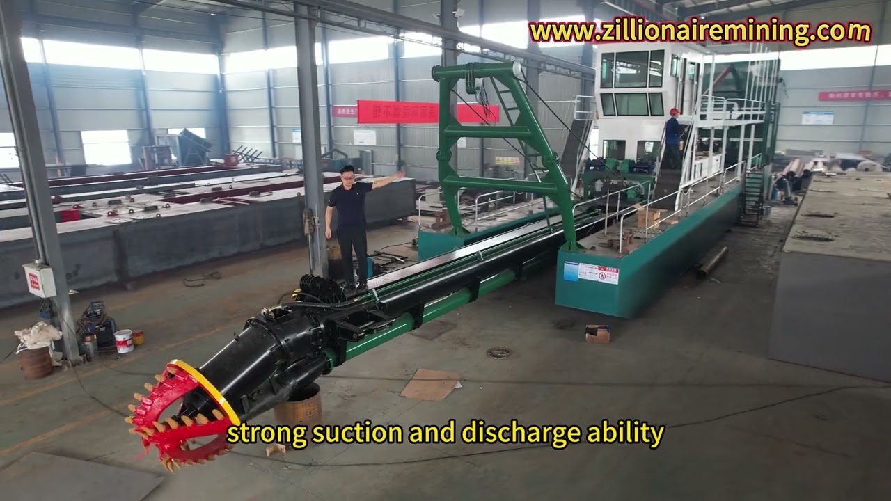 Cutter Suction Mining Dredger#dredger #goldmining #rivermining #goldrush #miningequipment 