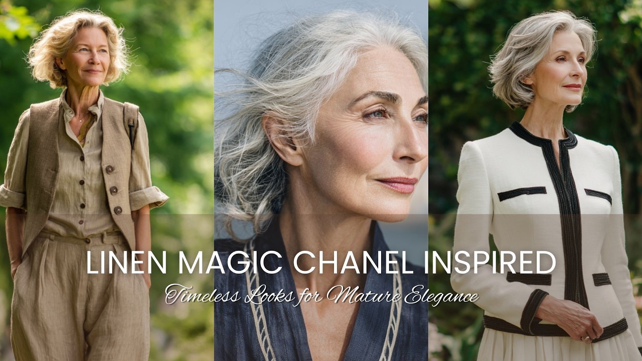 Linen Magic 👗 Timeless CHANEL Inspired Looks for Mature Elegance