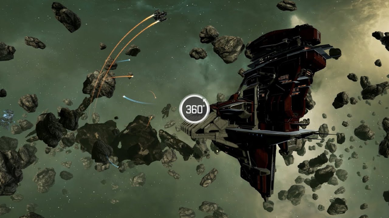 EVE: Valkyrie VR Carrier Tour (360 Degree Video)